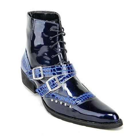 prada navy blue patent leather lace up mid calf boots|PRADA Patent Leather Ankle Boots for Women for sale .